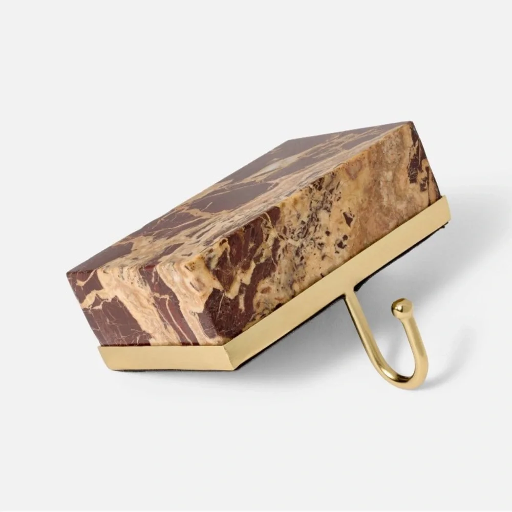 Marble Stocking Holder Red - Threshold Designed with Studio McGee